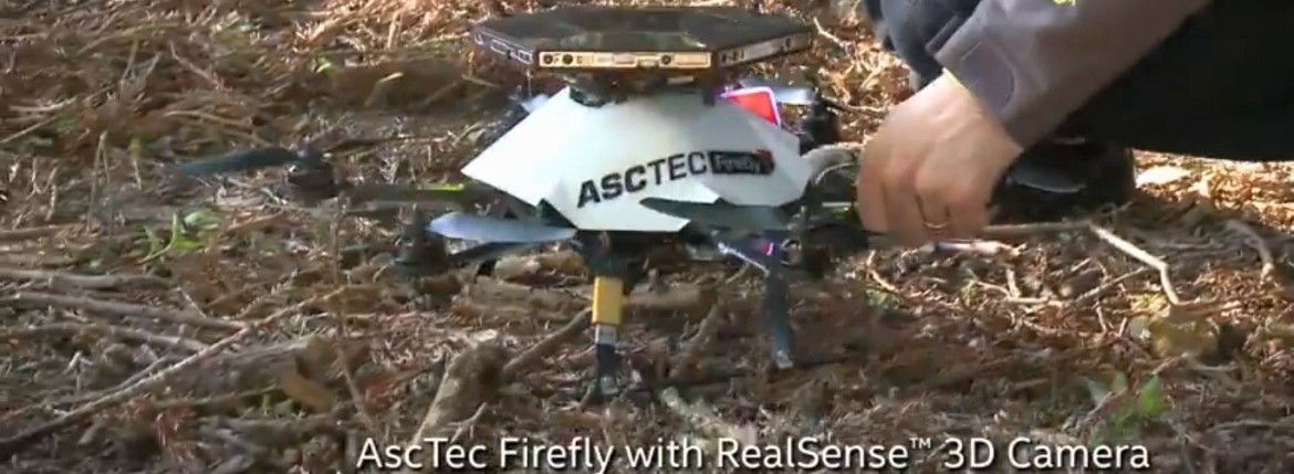 ces drone detect avoid intel asctec collision drone pong ping las vegas 2015