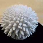 Fibonacci numbers in a 3D printed sculpture 